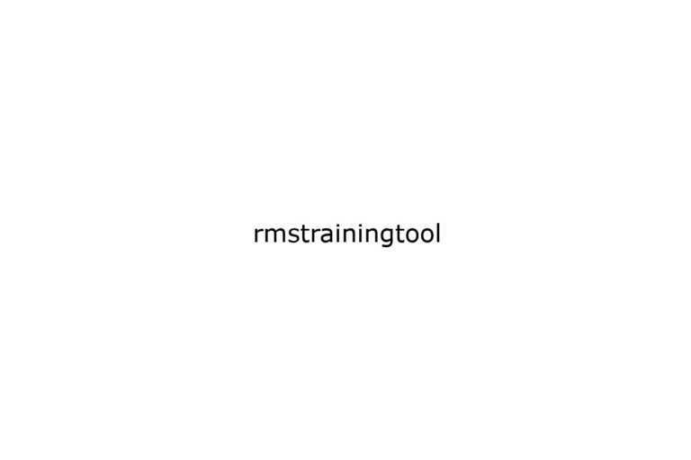 rmstrainingtool